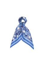 Load image into Gallery viewer, KAREN WALKER PERFECT DAY CLASSIC SILK SCARF BLUE