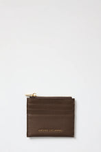Load image into Gallery viewer, AMONG THE BRAVE SMALL CHOCOLATE LEATHER CARD HOLDER