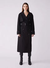 Load image into Gallery viewer, ESMAEE AVENUE TRENCHCOAT BLACK