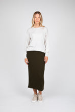 Load image into Gallery viewer, MARLOW MERINO CREW NECK KNIT IVORY