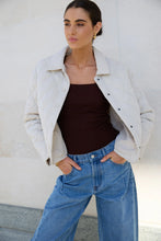 Load image into Gallery viewer, AMONG THE BRAVE ABSOLUTE PUTTY COLLARED QUILTED JACKET