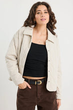 Load image into Gallery viewer, AMONG THE BRAVE ABSOLUTE PUTTY COLLARED QUILTED JACKET