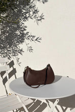 Load image into Gallery viewer, COMING TOMORROW | AMONG THE BRAVE ADORE DARK CHOCOLATE LEATHER DOUBLE STRAP SMALL SHOULDERL BAG