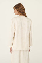 Load image into Gallery viewer, ROWIE ATTA JACQUARD TANG SHIRT IVORY FLORAL