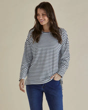 Load image into Gallery viewer, BETTY BASICS HENDRIX RIBBED LONG SLEEVE TEE STRIPE