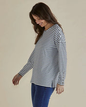 Load image into Gallery viewer, BETTY BASICS HENDRIX RIBBED LONG SLEEVE TEE STRIPE