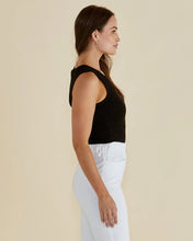 Load image into Gallery viewer, BETTY BASICS FRANCIS RIB TANK BLACK