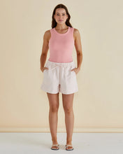 Load image into Gallery viewer, BETTY BASICS FRANCIS RIB TANK PEACH