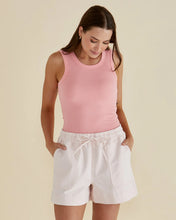 Load image into Gallery viewer, BETTY BASICS FRANCIS RIB TANK PEACH
