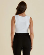 Load image into Gallery viewer, BETTY BASICS FRANCIS RIB TANK WHITE