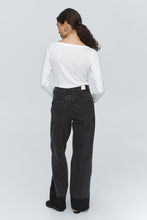 Load image into Gallery viewer, MARLE BORDER JEAN BLACK/BLACK WASHED