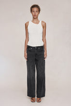 Load image into Gallery viewer, MARLE BORDER JEAN FADED BLACK