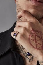 Load image into Gallery viewer, STOLEN GIRLFRIENDS CLUB SILVER BABY CLAW RING AMETHYST