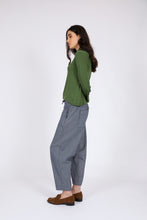 Load image into Gallery viewer, MARLOW BEAM BARREL PANT INK STRIPE