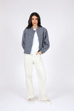Load image into Gallery viewer, MARLOW BEAM BOMBER JACKET INK STRIPE