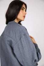 Load image into Gallery viewer, MARLOW BEAM BOMBER JACKET INK STRIPE