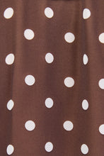 Load image into Gallery viewer, AMONG THE BRAVE BOHEMIAN CHOCOLATE POLKA DOT SHEER FRILL BLOUSE