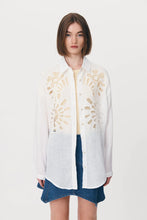 Load image into Gallery viewer, ROWIE THE LABEL BRAIDWOOD LINEN BRODERIE SHIRT
