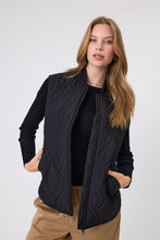 Load image into Gallery viewer, MARLOW COLORADO QUILTED VEST BLACK