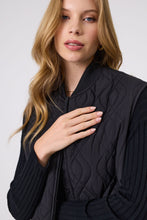 Load image into Gallery viewer, MARLOW COLORADO QUILTED VEST BLACK