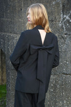 Load image into Gallery viewer, COOP BY TRELISE COOPER BOW TIED BLAZER BLACK