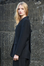 Load image into Gallery viewer, COOP BY TRELISE COOPER BOW TIED BLAZER BLACK