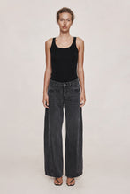 Load image into Gallery viewer, MARLE CROSS STITCH JEAN FADED BLACK