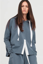 Load image into Gallery viewer, TAYLOR CALIBRATION HOODIE INDIGO/IVORY