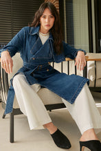 Load image into Gallery viewer, DRICOPER REYA DENIM TRENCH COAT