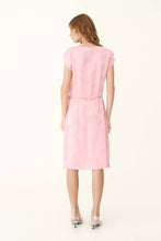 Load image into Gallery viewer, ROWIE CARLA JACQUARD MIDI DRESS PETAL PINK FLORAL