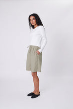 Load image into Gallery viewer, MARLOW CASCADE LONGLINE SHORT HUMMUS