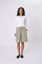 Load image into Gallery viewer, MARLOW CASCADE LONGLINE SHORT HUMMUS