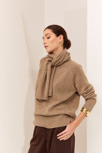 Load image into Gallery viewer, MARLOW CASHMERE FUNNEL NECK NUTMEG