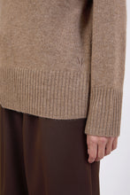 Load image into Gallery viewer, MARLOW CASHMERE FUNNEL NECK NUTMEG