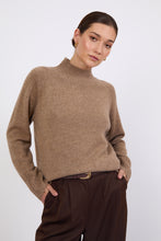 Load image into Gallery viewer, MARLOW CASHMERE FUNNEL NECK NUTMEG