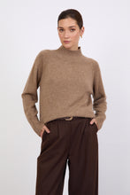 Load image into Gallery viewer, MARLOW CASHMERE FUNNEL NECK NUTMEG