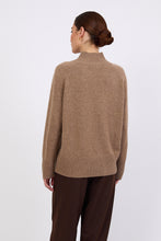 Load image into Gallery viewer, MARLOW CASHMERE FUNNEL NECK NUTMEG