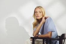 Load image into Gallery viewer, MARLOW LUXE CASHMERE TEE MOONSTONE