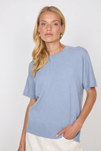 Load image into Gallery viewer, MARLOW LUXE CASHMERE TEE MOONSTONE
