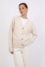 Load image into Gallery viewer, MARLOW CASHMERE V NECK CARDIGAN SHELL