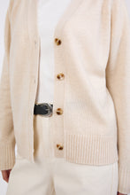 Load image into Gallery viewer, MARLOW CASHMERE V NECK CARDIGAN SHELL