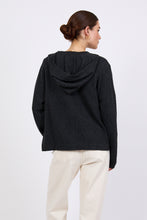Load image into Gallery viewer, MARLOW CASHMERE ZIP HOODIE SHADOW