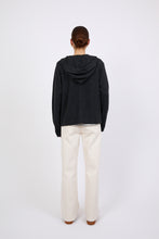 Load image into Gallery viewer, MARLOW CASHMERE ZIP HOODIE SHADOW