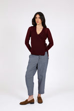 Load image into Gallery viewer, MARLOW CELESTE WRAP KNIT OXBLOOD