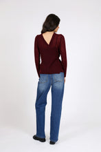 Load image into Gallery viewer, MARLOW CELESTE WRAP KNIT OXBLOOD