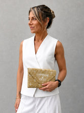 Load image into Gallery viewer, DARK HAMPTON CHAMPAGNE ET FRITES BEADED BAG