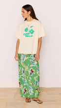 Load image into Gallery viewer, MINK PINK CIAO RELAXED TEE WHITE/GREEN