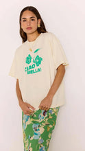Load image into Gallery viewer, MINK PINK CIAO RELAXED TEE WHITE/GREEN
