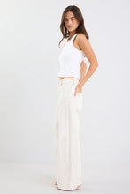 Load image into Gallery viewer, COMING SOON | AMONG THE BRAVE ZOE ECRU HIGH RISE WIDE LEG POCKET JEAN