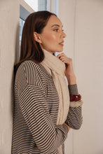 Load image into Gallery viewer, MARLOW COLLAGE KNIT CARDIGAN JAVA STRIPE